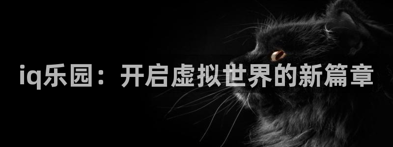 辉达娱乐注册登录平台：iq乐园：开启虚拟世界的新篇章